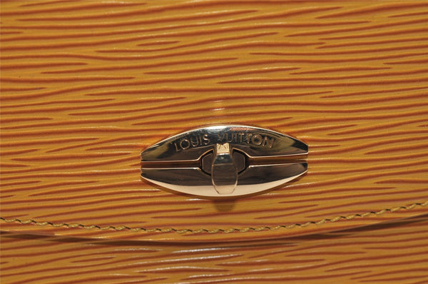 Authentic Louis Vuitton Epi Malesherbes Hand Bag Purse Yellow M52379 LV 5919J