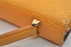 Authentic Louis Vuitton Epi Malesherbes Hand Bag Purse Yellow M52379 LV 5919J