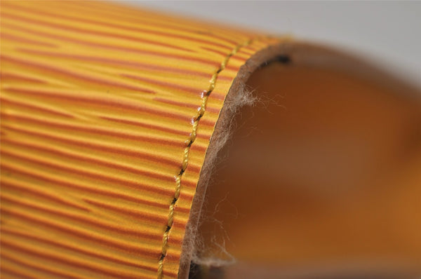 Authentic Louis Vuitton Epi Malesherbes Hand Bag Purse Yellow M52379 LV 5919J