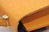Authentic Louis Vuitton Epi Malesherbes Hand Bag Purse Yellow M52379 LV 5919J