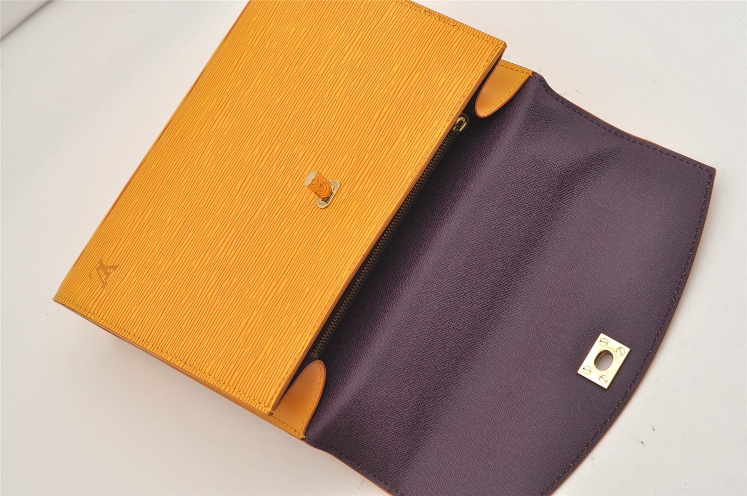 Authentic Louis Vuitton Epi Malesherbes Hand Bag Purse Yellow M52379 LV 5919J