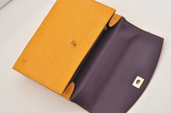 Authentic Louis Vuitton Epi Malesherbes Hand Bag Purse Yellow M52379 LV 5919J