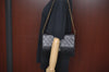 Authentic CHANEL Lamb Skin Matelasse 25 Shoulder Bag Purse Black Junk 5920J