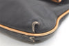 Authentic CELINE Vintage Clutch Hand Bag Purse Leather Black 5920K