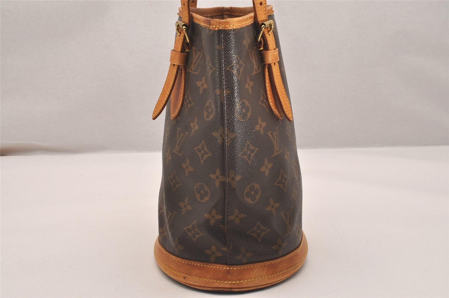 Authentic Louis Vuitton Monogram Bucket PM Shoulder Tote Bag M42238 Junk 5921J