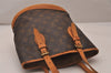 Authentic Louis Vuitton Monogram Bucket PM Shoulder Tote Bag M42238 Junk 5921J