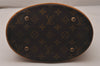 Authentic Louis Vuitton Monogram Bucket PM Shoulder Tote Bag M42238 Junk 5921J