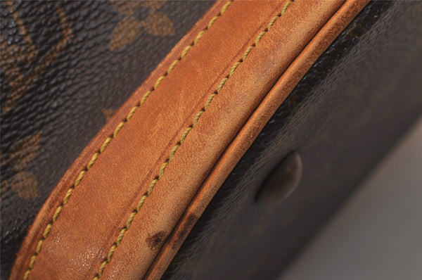 Authentic Louis Vuitton Monogram Bucket PM Shoulder Tote Bag M42238 Junk 5921J