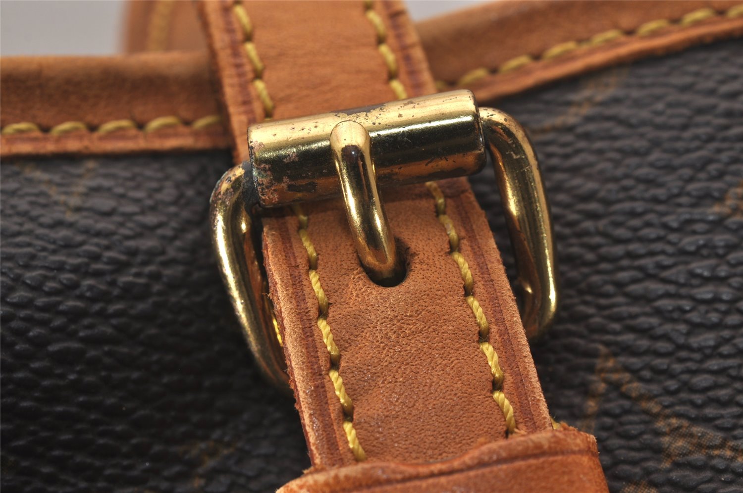 Authentic Louis Vuitton Monogram Bucket PM Shoulder Tote Bag M42238 Junk 5921J