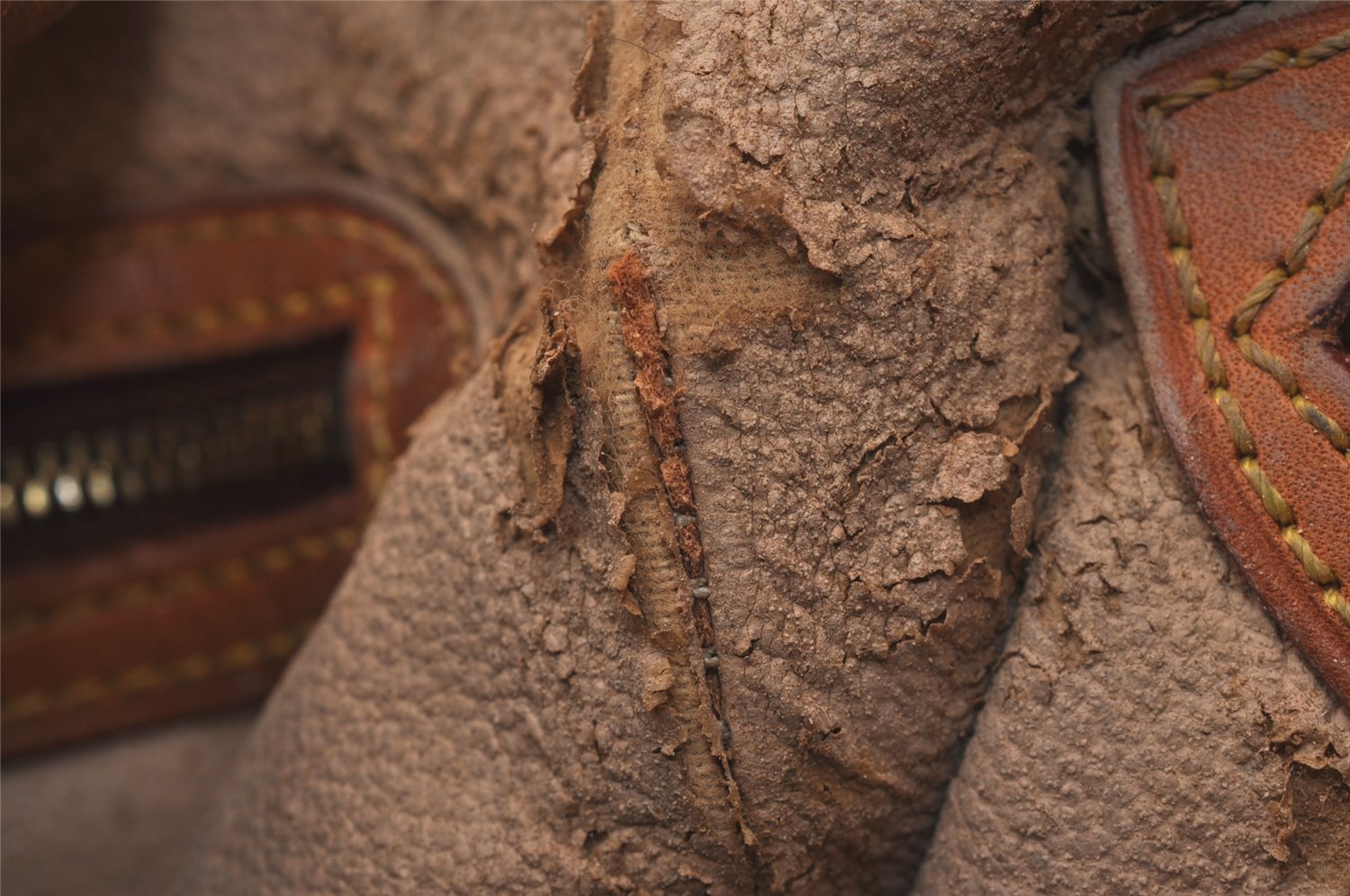 Authentic Louis Vuitton Monogram Bucket PM Shoulder Tote Bag M42238 Junk 5921J