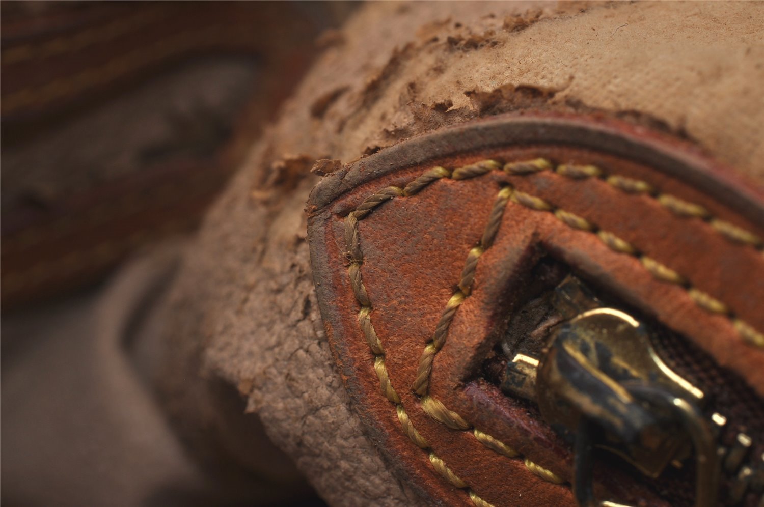 Authentic Louis Vuitton Monogram Bucket PM Shoulder Tote Bag M42238 Junk 5921J