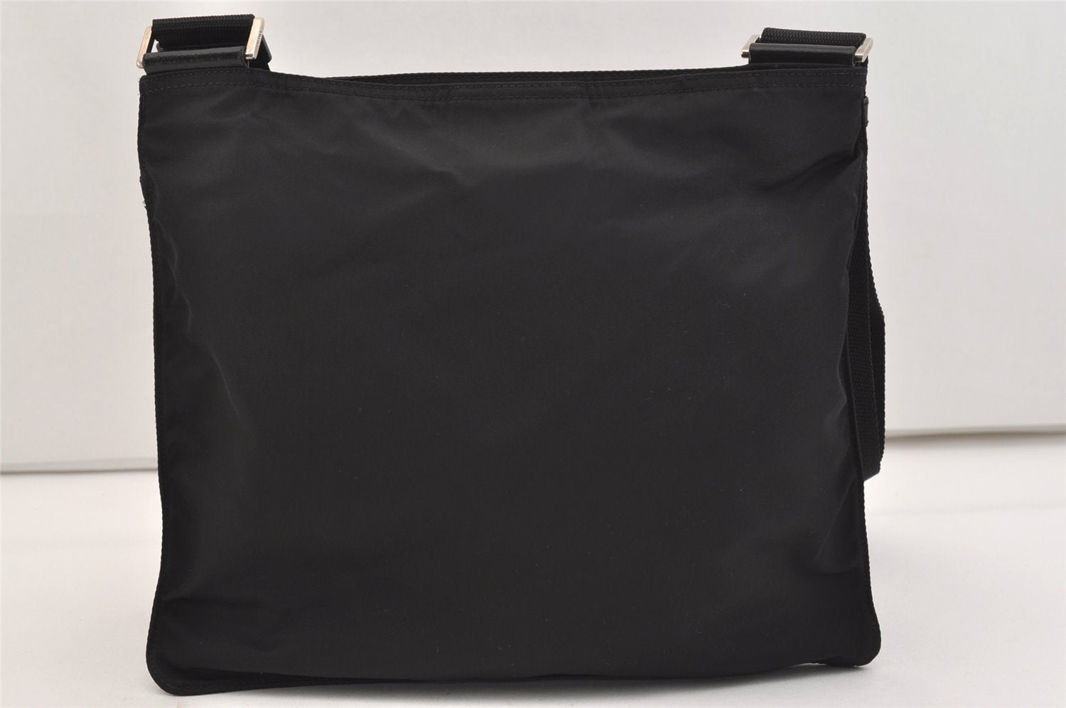 Authentic PRADA Nylon Tessuto Leather Shoulder Cross Body Bag Purse Black 5922J