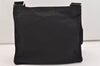 Authentic PRADA Nylon Tessuto Leather Shoulder Cross Body Bag Purse Black 5922J
