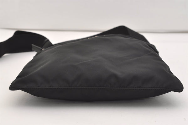 Authentic PRADA Nylon Tessuto Leather Shoulder Cross Body Bag Purse Black 5922J