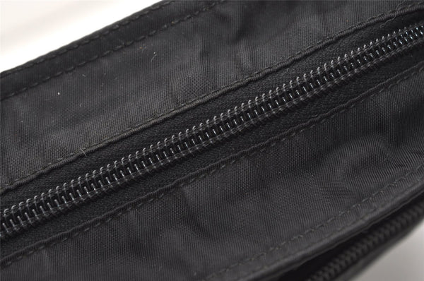 Authentic PRADA Nylon Tessuto Leather Shoulder Cross Body Bag Purse Black 5922J