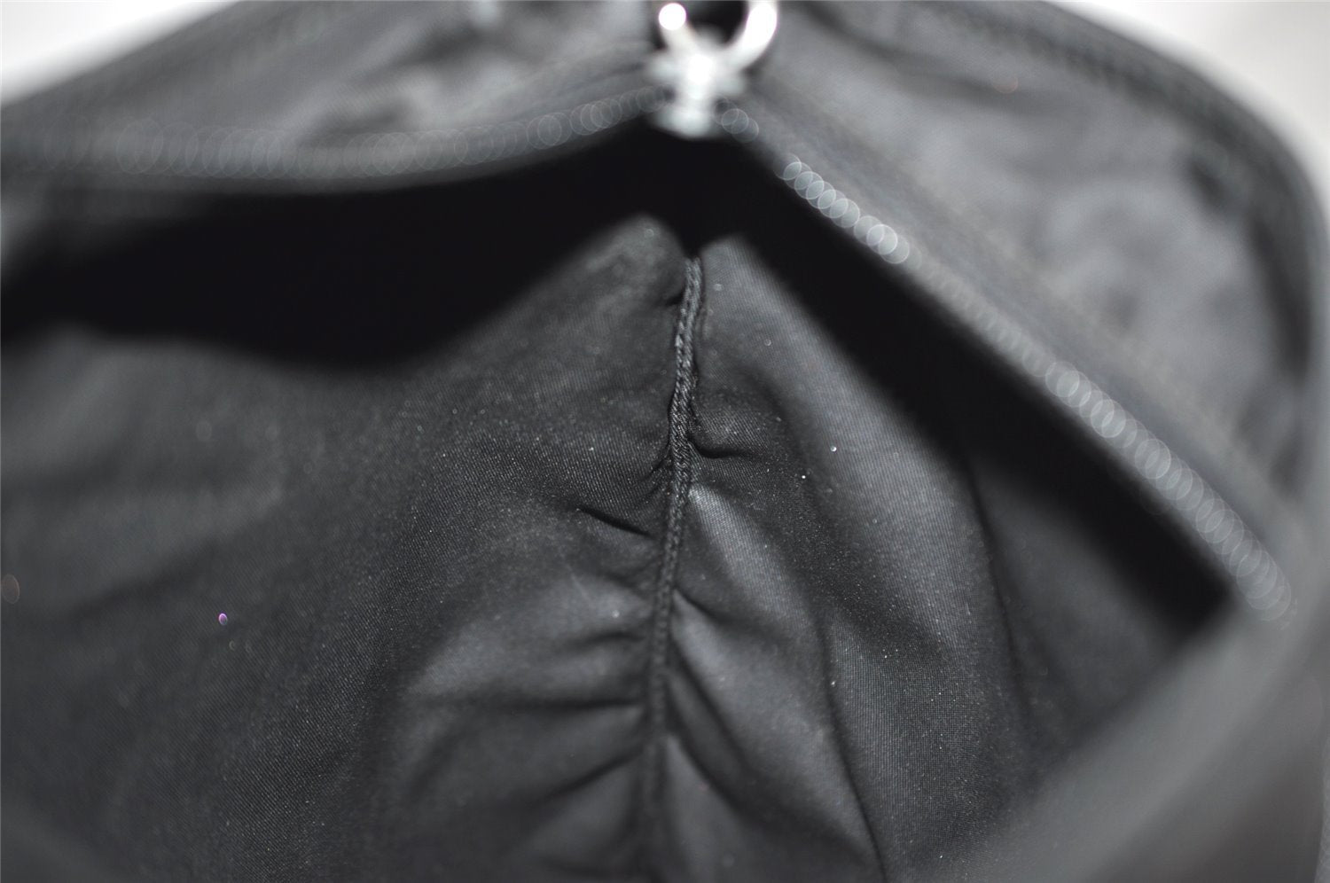 Authentic PRADA Nylon Tessuto Leather Shoulder Cross Body Bag Purse Black 5922J