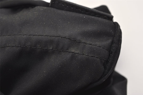 Authentic PRADA Nylon Tessuto Leather Shoulder Cross Body Bag Purse Black 5922J