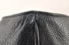 Authentic TORY BURCH Vintage Marion Chain Shoulder Tote Bag Leather Black 5922K