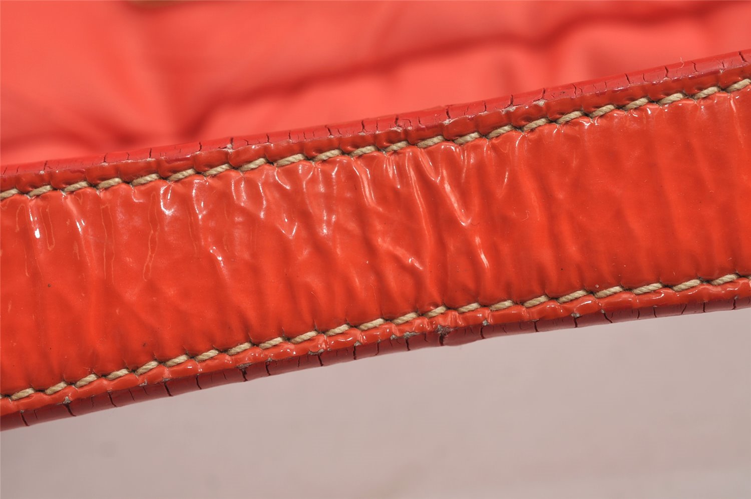 Authentic PRADA Nylon Tessuto Enamel Shoulder Hand Bag Purse Orange 5923J