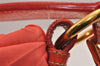 Authentic PRADA Nylon Tessuto Enamel Shoulder Hand Bag Purse Orange 5923J