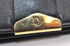 Authentic Christian Dior Chain Shoulder Cross Body Bag Leather Black Box 5923K