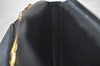 Authentic Christian Dior Chain Shoulder Cross Body Bag Leather Black Box 5923K