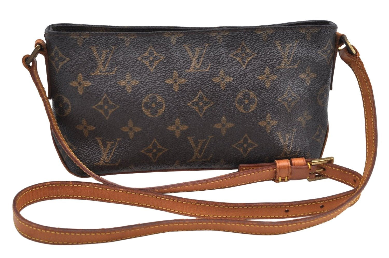 Authentic Louis Vuitton Monogram Trotteur Shoulder Cross Bag M51240 LV 5924J