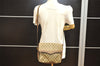Authentic GUCCI Shoulder Cross Body Bag Purse GG PVC Leather Brown Junk 5925I