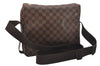 Authentic Louis Vuitton Damier Naviglio Shoulder Cross Body Bag N45255 LV 5925J