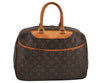 Authentic Louis Vuitton Monogram Deauville Hand Bag M47270 LV 5926J