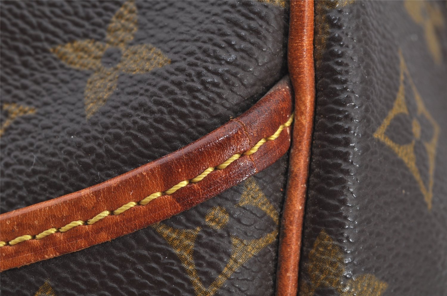 Authentic Louis Vuitton Monogram Deauville Hand Bag M47270 LV 5926J