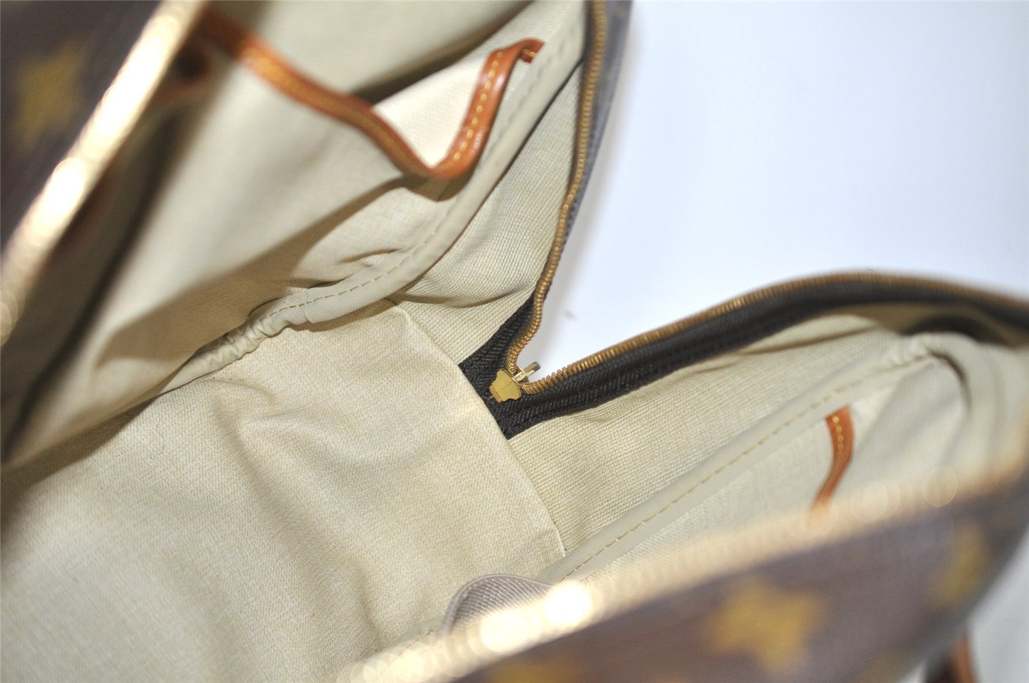 Authentic Louis Vuitton Monogram Deauville Hand Bag M47270 LV 5926J