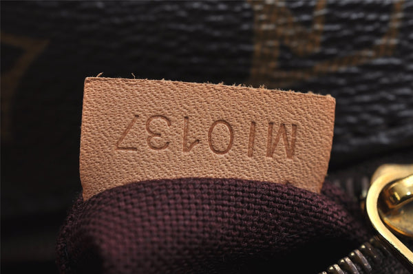 Authentic Louis Vuitton Monogram Iena PM Shoulder Tote Bag M42268 LV 5928J