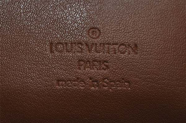 Authentic Louis Vuitton Vernis Houston Shoulder Hand Bag Brown M91122 LV 5929J