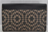 Authentic GUCCI GG Caleido Clutch Documents Case PVC Leather 406725 Black 5930J