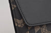 Authentic GUCCI GG Caleido Clutch Documents Case PVC Leather 406725 Black 5930J