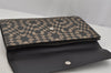 Authentic GUCCI GG Caleido Clutch Documents Case PVC Leather 406725 Black 5930J