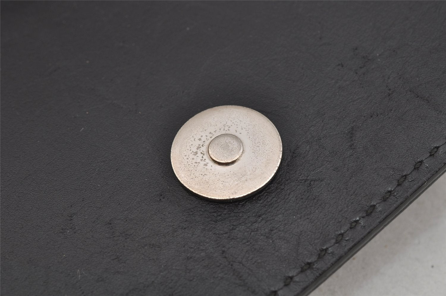 Authentic GUCCI GG Caleido Clutch Documents Case PVC Leather 406725 Black 5930J