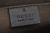 Authentic GUCCI GG Caleido Clutch Documents Case PVC Leather 406725 Black 5930J
