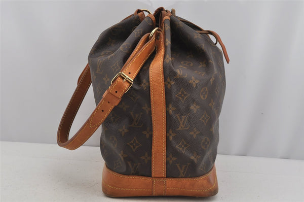 Authentic Louis Vuitton Monogram Noe Shoulder Drawstring Bag M42224 LV 5931J