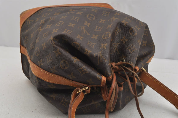 Authentic Louis Vuitton Monogram Noe Shoulder Drawstring Bag M42224 LV 5931J