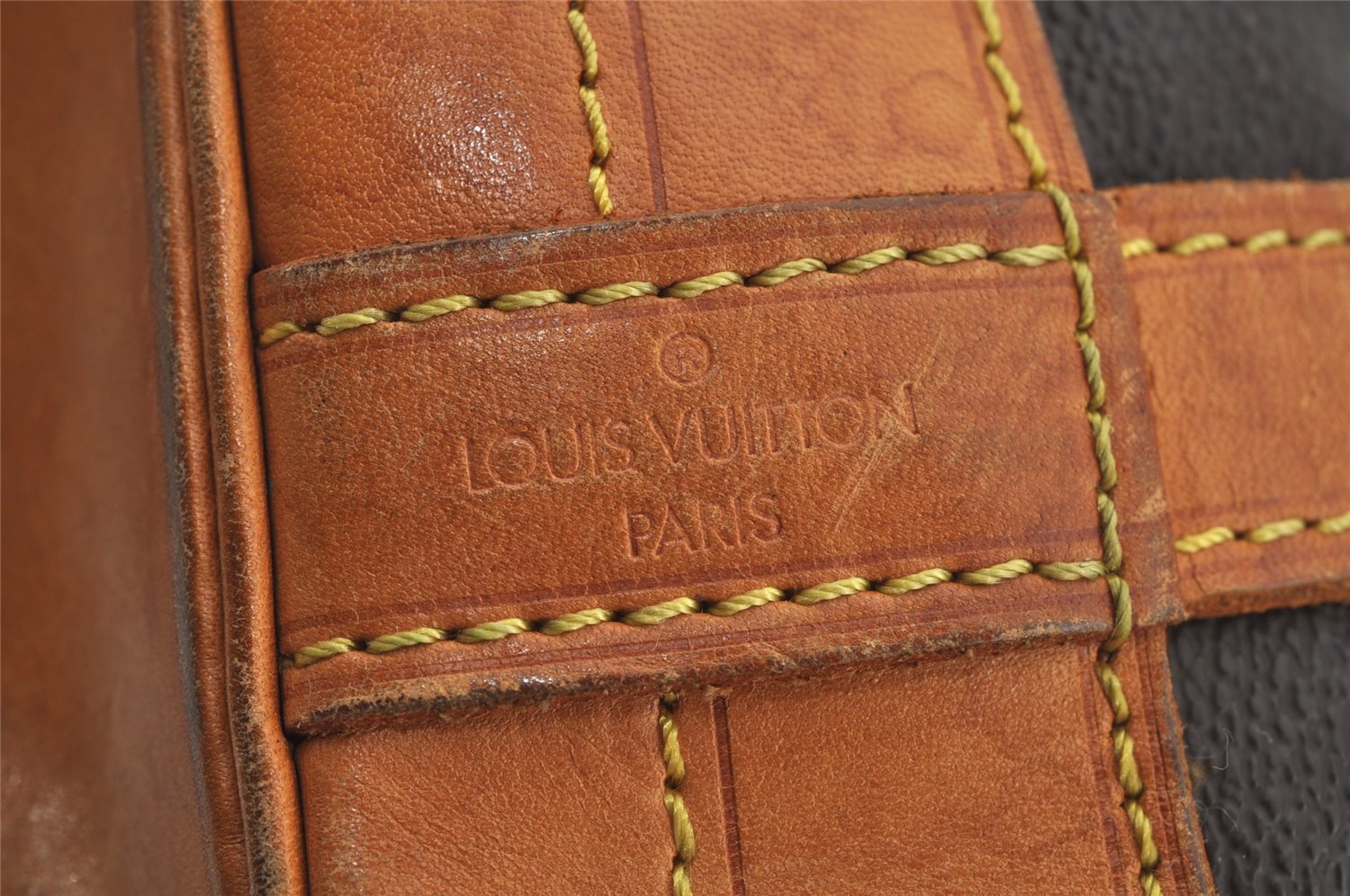 Authentic Louis Vuitton Monogram Noe Shoulder Drawstring Bag M42224 LV 5931J