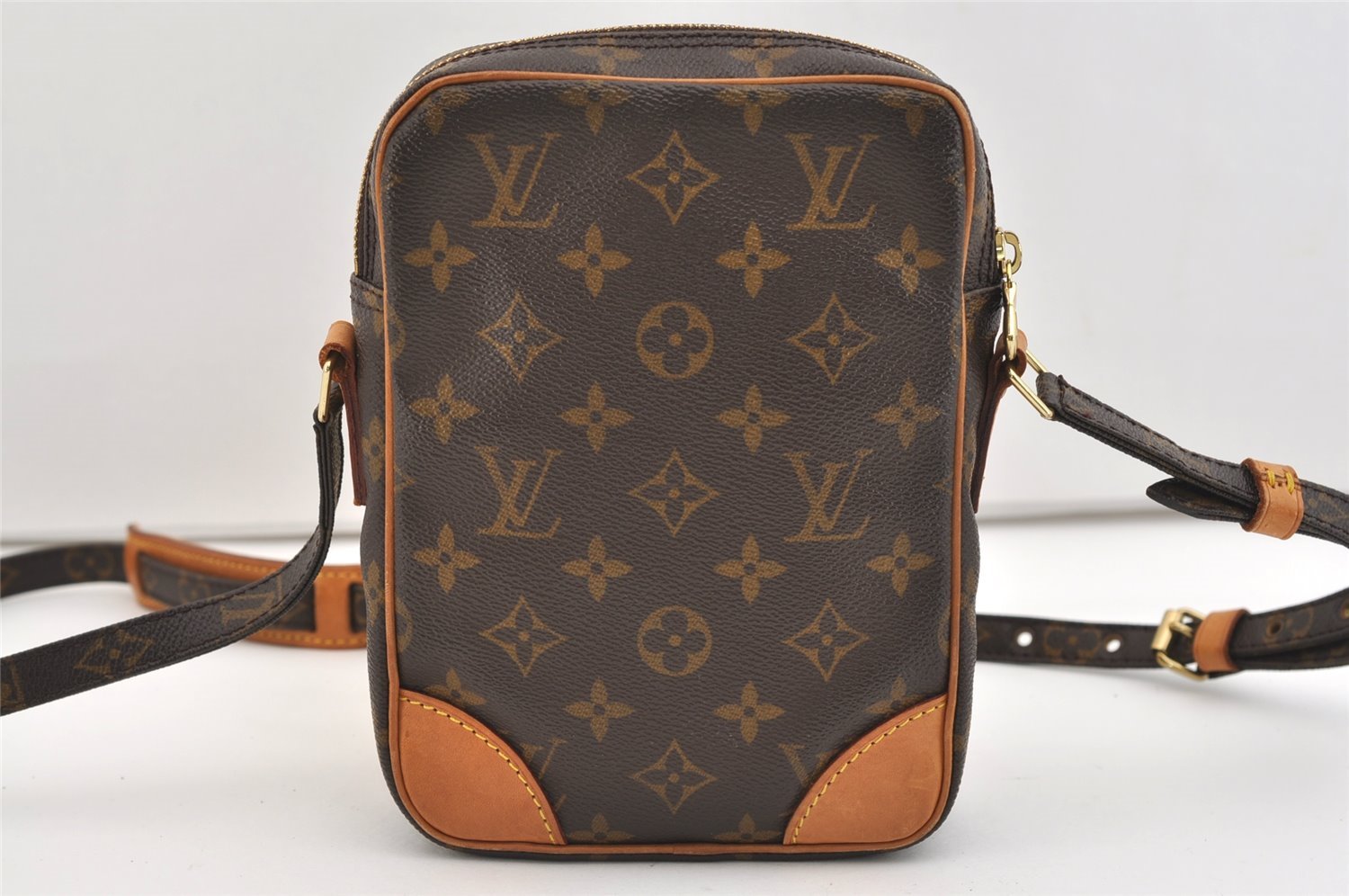 Authentic Louis Vuitton Monogram Danube Shoulder Cross Body Bag M45266 LV 5932J