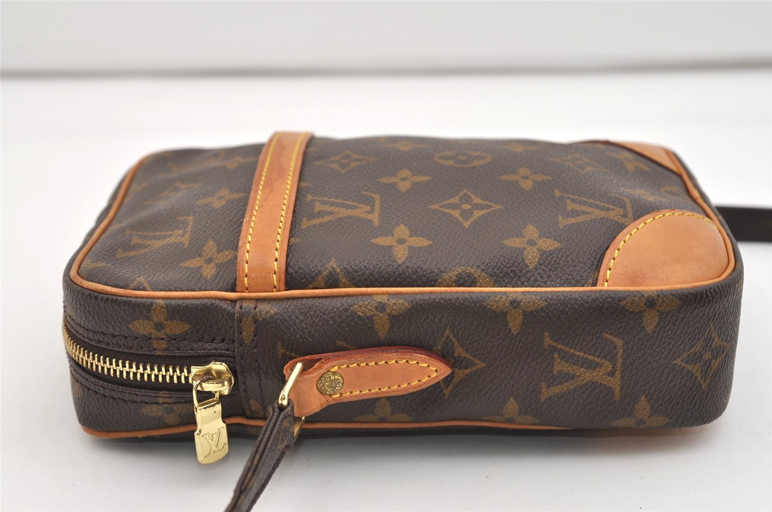 Authentic Louis Vuitton Monogram Danube Shoulder Cross Body Bag M45266 LV 5932J