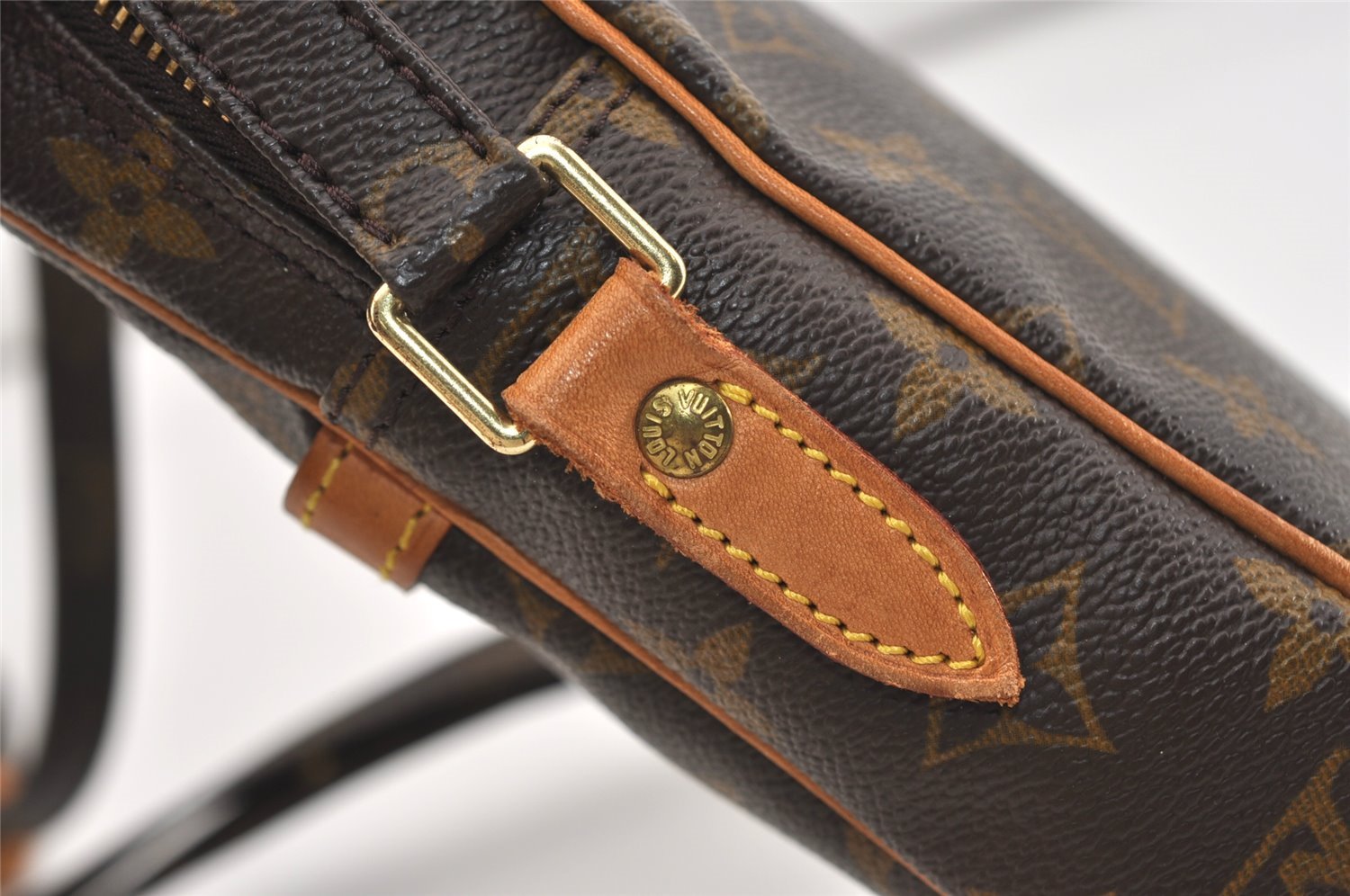 Authentic Louis Vuitton Monogram Danube Shoulder Cross Body Bag M45266 LV 5932J