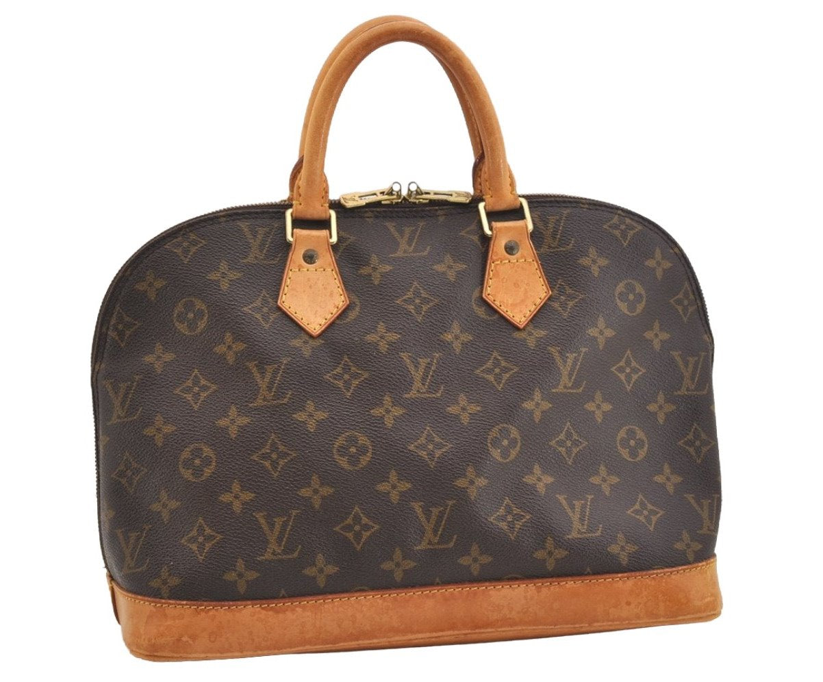 Authentic Louis Vuitton Monogram Alma Hand Bag Purse M51130 LV 5933J