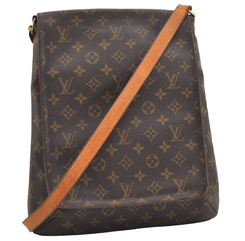Authentic Louis Vuitton Monogram Musette Shoulder Cross Body Bag M51256 LV 5936J
