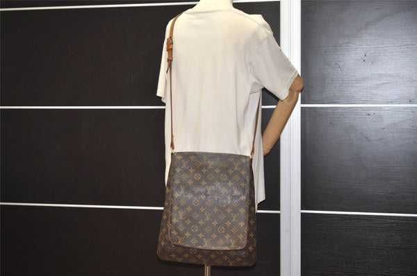 Authentic Louis Vuitton Monogram Musette Shoulder Cross Body Bag M51256 LV 5936J
