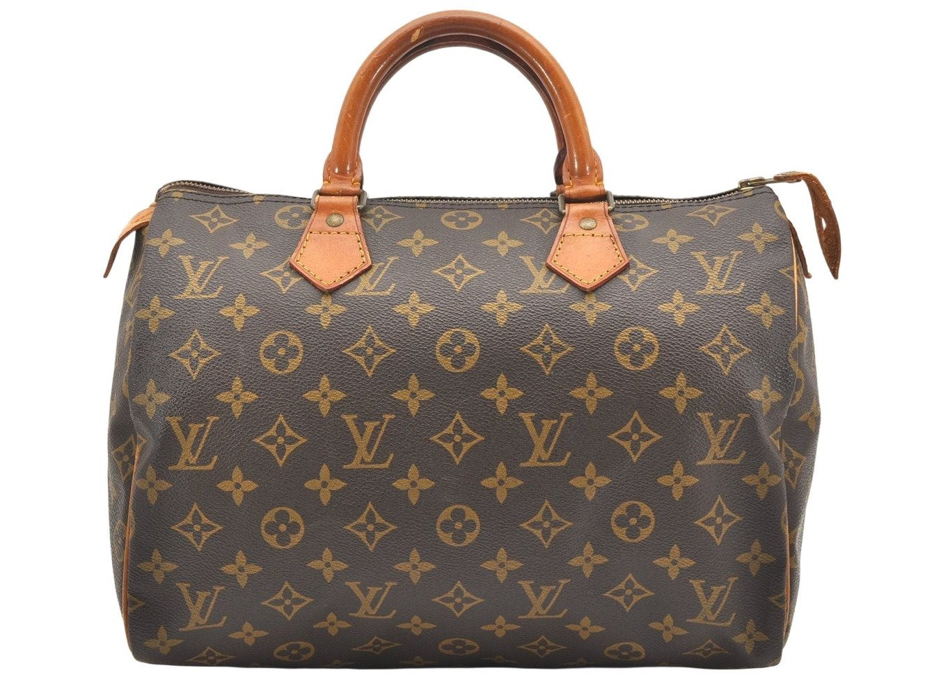 Authentic Louis Vuitton Monogram Speedy 30 Hand Boston Bag M41526 LV 5936K