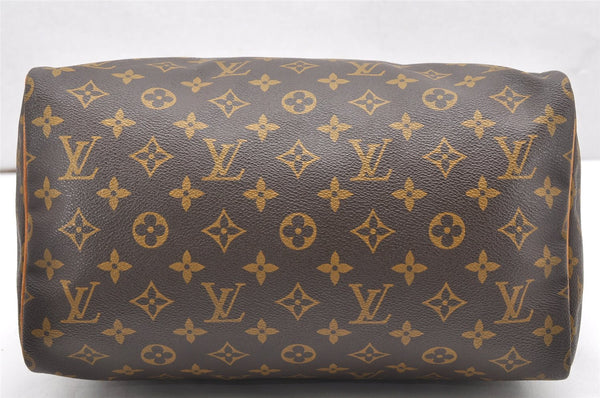 Authentic Louis Vuitton Monogram Speedy 30 Hand Boston Bag M41526 LV 5936K